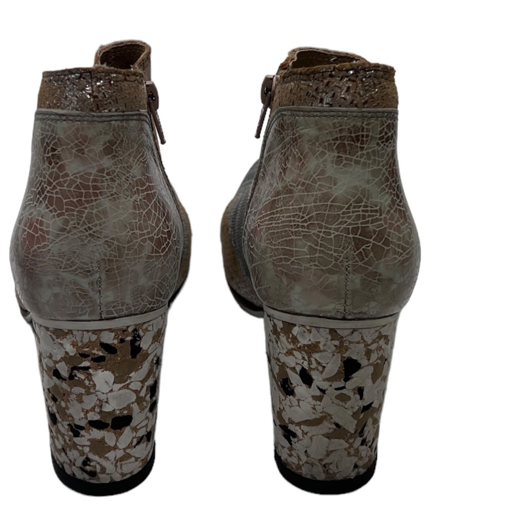 Unity In Diversity Muti Tan Gray Side Zip Ankle B… - image 4